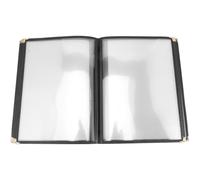 Gadpiparty Copertina Olio in Riutilizzabile per Trasparente A4 a Menu Pvc e Pagina Resistente Acqua 10 Pagine e 20 Tasche per Bar e Ristoranti