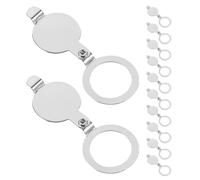 Gadpiparty Copertura Spioncino in Rame 12 Pezzi per Porta da 16mm e 20mm, Piastra di Protezione Posteriore per Privacy Casa e Appartamento, Copertura Foro Porta Rimovibile per