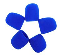 Gadpiparty Coperture Per Microfono in Schiuma Spessa 5 Pezzi, Protezione Antivento Riutilizzabile Per Microfoni Portatili, Adatte Per Karaoke, Concerti e Studio Di Registrazione, Colore Blu