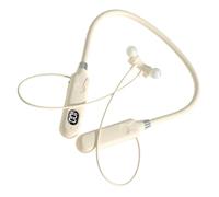 Gadpiparty Cuffie Neckband Wireless Per Sport Ergonomico e Auricolari Ear Isolamento Colore Beige