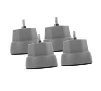 Gadpiparty Cuscinetti Stabilizzatori Per Lavatrice a Tamburo 4 Pezzi, Piedini Antivibranti Antiscivolo Assorbimento Urti, Supporto Per Lavanderia Rastrelliera Porta Prodotti, Design Grigio Durevole