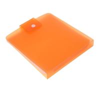 Gadpiparty Custodia per CD e Dvd in Materiale Sintetico Arancione, Capacità 12 Dischi, Portatile e Protettiva, per L'organizzazione Domestica da Mettere nel Vano Portaoggetti