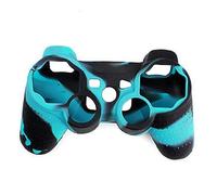 Gadpiparty Custodia Protettiva in Silicone Durevole Blu e Nero Per Controller Videogioco Copertura Antiscivolo Protezione Completa Da Graffi e Sporco
