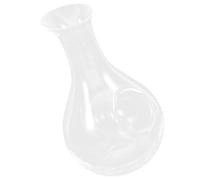 Gadpiparty Decanter Dispenser Elegante e Stabile in Vetro Trasparente da 385 Ml Camera per Ghiaccio, Brocca per Vino e Sakè per Feste, Casa e Ristoranti