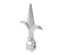 Gadpiparty Decorative Metal Fence Finials in Galvanized Iron Weatherproof Square Post Caps Easy DIY Installation For Garden Lawn Ornament And Security Enhancement