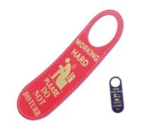 Gadpiparty Divertente cartello per porta con cacca su entrambi i lati, con scritta "Do Not Disturb", materiale PU, per bagno, scuola, ristorante e luoghi pubblici, stile moderno
