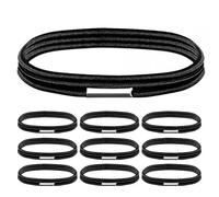 Gadpiparty Elastici per Sacchi della Spazzatura in Gomma Nero 10 Pezzi Antiscivolo e Riutilizzabili per Bidoni della Spazzatura e Lettiera Uso in Cucina e Ufficio