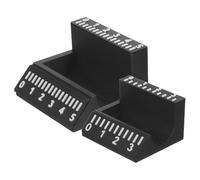 Gadpiparty Etichettatrice Portatile per Bottiglie Rotonde Piccole e Candele, 2 Pezzi in Pla Nero con Etichettatura di Precisione e Facile Utilizzo per Laboratori Domestici e Piccole Imprese