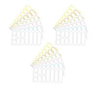 Gadpiparty Etichette Adesive Impermeabili Rimovibili per Bottiglie e Imballaggi Etichette Scrivibili Autoadesive Rettangolari Colorate Set da 18 Fogli per Organizzazione Domestica e