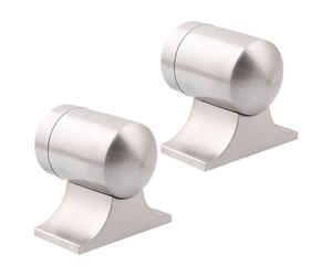 Gadpiparty Fermaporta Magnetico in Acciaio Inox 2 Pezzi Forza Super Potente, Supporto Invisibile per Porte, Paraurti Silenzioso per Ufficio e Uso Domestico, Protezione Sicura e Animali