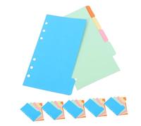 Gadpiparty Fogli Colorati per Raccoglitori A5 30 Pezzi Divisori per Pianificatori 6 Set Carta per Quaderni Cancelleria Scolastica
