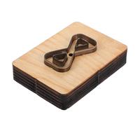 Gadpiparty Fustella per Cuoio Base in Legno Extra Spessa e Acciaio, per Forare Testine di Cinghie e Tagliare Pelle Spessa, per Lavori Fai da Te