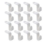 Gadpiparty Ganci Connettori per Grucce 40 Pezzi in Pp Bianco, Design Antiscivolo e Compatto, per Organizzare L'armadio e Viaggi senza Lasciare Tracce