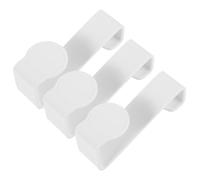 Gadpiparty Ganci da Cucina Multifunzione in Plastica Bianca 3 Pezzi senza Foratura per Armadietto Design Semplice e Resistente Stili multipli