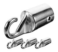 Gadpiparty Ganci per Bacchetta Tende in Metallo 4 Pezzi Ricambio Punta Gancio per Bacchetta Veneziana Connettori per Tende Installazione Rapida per Sostituzione Ganci Vecchi Uso