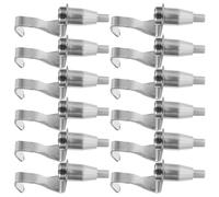 Gadpiparty Ganci per Quadri Regolabili in Acciaio Inox 12 Pezzi, Kit Ganci per Filo Resistente per Esposizione Opere e Appendiabiti per Lampadari, Adatti per Casa e Musei