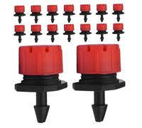 Gadpiparty Gocciolatori Regolabili per Irrigazione a Goccia 150 Pezzi Testine per Microirrigatori con Tappo Anti-Intasamento Impianto di Irrigazione a Goccia per Giardino Aiuole e Orti