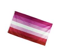 Gadpiparty Grande Bandiera Lesbica Arcobaleno in Poliestere Resistente con Occhielli in Ottone Decorazione Vivace per Orgoglio Lgbt Adatta per Esterni e Interni