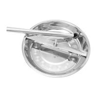 Gadpiparty Griglia per Barbecue in Acciaio Smontabile per Pollo Piatto per Pollo da 22 CM Supporto Stabile per Picnic e Campeggio