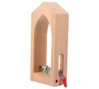 Gadpiparty Handmade Leather Craft Stitching Table Clamp Adjustable Wooden DIY Tool for Easy Sewing Projects