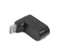Gadpiparty Hub Cavo Adattatore 3 Splitter Hub USB Ruotabile Di 180° Hub Cavo Nero