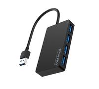 Gadpiparty Hub USB Portatile e Compatto Splitter Dati Multiplo per Laptop e Pc Trasferimento Compatibile con Dispositivi USB Indicatori LED Nero
