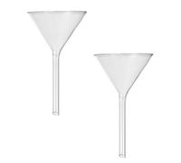 Gadpiparty Imbuto Scientifico per Trasferire Liquidi Resistente Agli Urti Meccanici a Collo Breve in Vetro 2 Pezzi in Piccoli Contenitori e Bottiglie