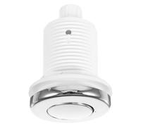 Gadpiparty Interruttore Pneumatico per Smaltimento Rifiuti 32Mm Pulsante ad Aria Bianco per Cucina e Bagno Parte di Ricambio Resistente per Controllo Sicuro in Ambienti Umidi