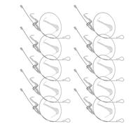 Gadpiparty Kit 12 Pezzi Ganci Regolabili con Filo di Acciaio 0,5 M per Appendere Quadri, Soluzione di Sospensione a Corda per Casa e Ufficio, Strumenti per Appendere Quadri Invisibili