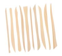 Gadpiparty Kit da 15 Pezzi di Strumenti in Legno per Scultura e Intaglio Argilla, Utensili per Ceramica Doppia estremità per Modellare, Raschiare e Levigare, Adatti a Progetti Artigianali e Artistici