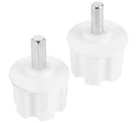 Gadpiparty Kit di Ferramenta per Baldacchino 2 Pezzi Adattatori per Asse Quadrato e Rotondo in Plastico e Ferro, Resistente alla Ruggine, per Terrazze Esterne