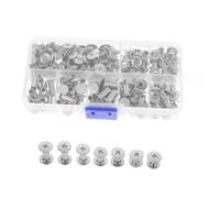 Gadpiparty Kit di Rivetti A Vite Robusti Rotondi da 120 Pezzi per Progetti Decorativi di Rilegatura di Libri in Pelle