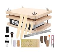 Gadpiparty Kit Rilegatura Libri in Legno Multifunzionale per Fai da Te Pressa Leggera e Compatta per Restauro e Riparazione Libri Antichi Attrezzi Artigianali per Conservazione e Creazione