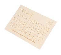 Gadpiparty lavagna con alfabeto braille targa braille strumento di tracciamento dell'alfabeto suo elementi essenziali per i non vedenti tabellone con numero di lettere braille
