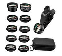 Gadpiparty Lenti Anamorfiche Set Da 12 Lenti Per Telefono Grandangolo Macro Obiettivi Per Fotocamera Esterna Del Telefono