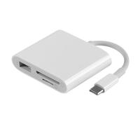 Gadpiparty Lettore di Memoria Type- USB 30 Multiuso Compatto Convertitore Portatile USB-C per Laptop e Smartphone Supporto Otg Accessorio Plug And Play senza Alimentazione Aggiuntiva