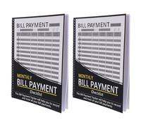 Gadpiparty Libretto Organizzatore di Fatture 2 Pezzi con Checklist per Pagamento Bollette Mensili, Quaderno Planner Budget Personale con Tracker Spese e Gestione Finanze per Ufficio e