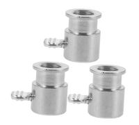 Gadpiparty Manicotti Per Asta Da Griglia in Ferro Cromato, Accessori Per Girarrosto 3 Pezzi, Fermo Per Spiedo Barbecue, Fissatori Per Cottura Uniforme e Sicurezza Alimentare