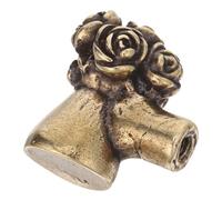 Gadpiparty Maniglia per Porta in Ottone Vintage a Forma di Fiore Bouquet di Rose, Pomello per Mobili da Bagno e Cassettiere, Manopola Decorativa Resistente e Facile da Installare per Armadi