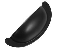 Gadpiparty Maniglia Semicerchio per Cassetti Tirate a Tazza per Mobili da Cucina e Armadietti Dimensioni 3.4X1.4X1.2 Pollici Nero Opaco Uso in Cucina e Zona Giorno
