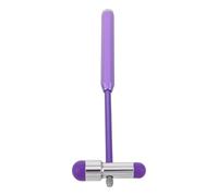 Gadpiparty Martello Neurologico Diagnostico in Plastica Viola, Doppia Testa, Strumento Medico Portatile per Esami Clinici e Valutazioni Neurologiche