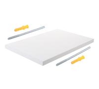 Gadpiparty Mensola da Muro Stili multipli Bianca in Pannello Composito e Rettangolare Capacità di Carico Pesante Funzione Multiuso per Cucina Stili multipli