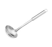 Gadpiparty Mestolo da Cucina in Acciaio 304 con Manico Lungo Rinforzato Cucchiaio per Minestra Resistente al Calore Utensile Pesante per Servire Facile da Pulire e Appendere