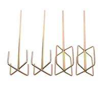 Gadpiparty Miscelatore per Cemento e Fango 4 Pezzi Aste in Acciaio per Trapano Miscelatore per Cartongesso e Vernice Design Anti Bolle Adatto per Utensili Elettrici e Lavori Edili