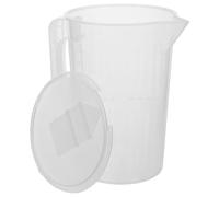 Gadpiparty Misurino Graduato in Plastica Coperchio Scorrevole, Capacità 2000 Ml, Doppia Scala Chiara Resistente a Rotture, per Cucina e Viaggi Riutilizzabile