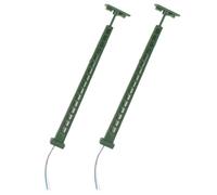 Gadpiparty Modellino Treno 2 Pezzi Lampione Segnale Miniatura in Abs e Acciaio Inossidabile per Decorazione Tavolo Sabbia e Attività DIY Portatile Facile da Rimuovere Scala 1/87