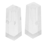 Gadpiparty Modello di Dente Trasparente per Addestramento Endodontico 2 Pezzi Modello di Studio Canalare a Forma di S e Quadrato Strumento Didattico Portatile per Formazione Odontoiatrica