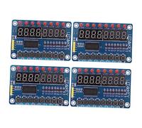 Gadpiparty Modulo Display Microcontrollore Tm1638 A 8 Tubi Digitali Con Tasti Per Confezione Da 4