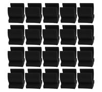 Gadpiparty Morsetto di Supporto Tubo per Sedile WC in Plastica Nera, Set da 20 Pezzi, Clip di Fissaggio per Accessori Sedia a Rotelle, Morsetto Apribile per Manutenzione Domestica,