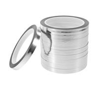 Gadpiparty Nastro 50m in Te Resistente Argento e Alte Alluminio Adesivo Temperature 10mm 10 X Pezzi per Decorazioni Pareti Cornici Fai da